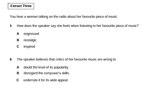 C2 Proficiency Cambridge Listening Part 1