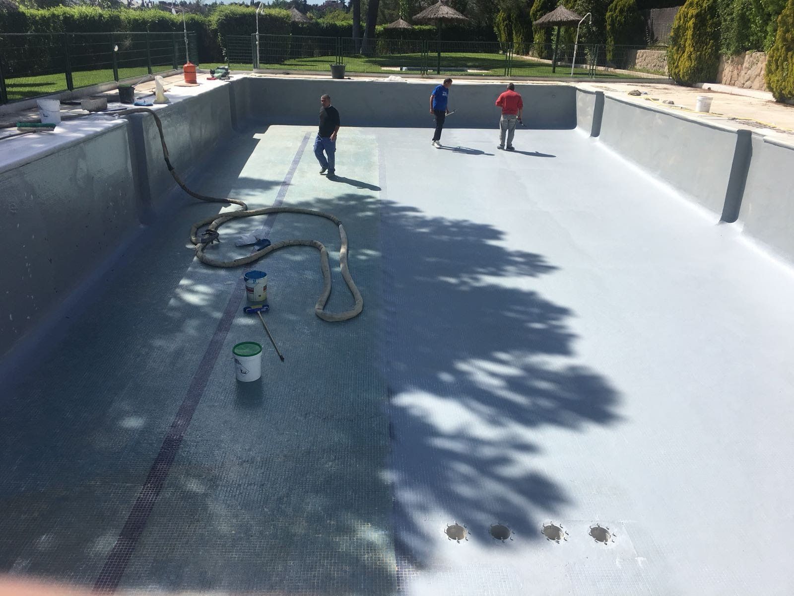 Rehabilitación piscina boadilla, Fugascaner