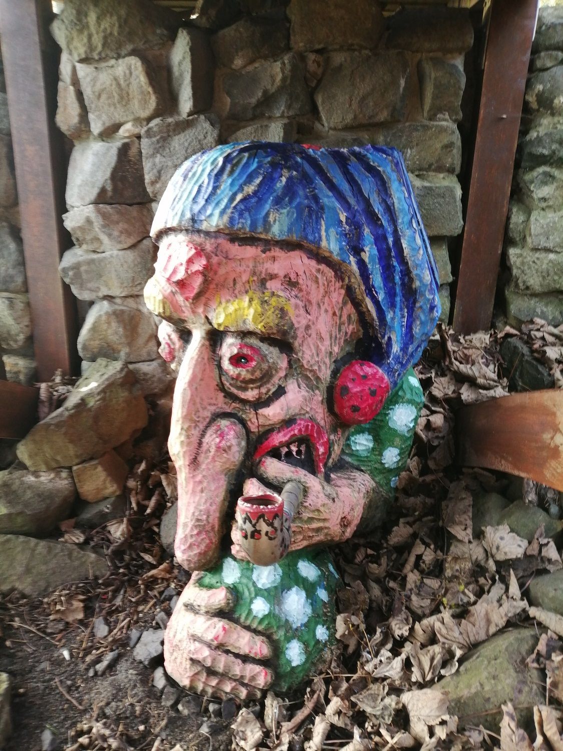 The Troll under the bridge at Rodanbraes Local Path Network - Troll at Rodanbraes