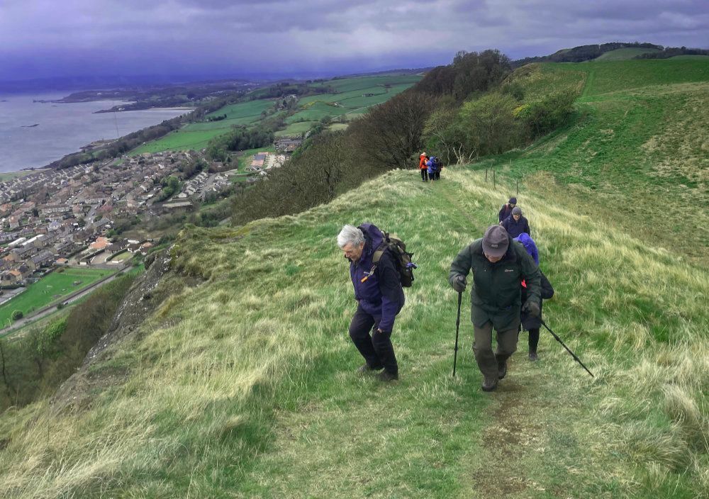 Windy day on The Binn