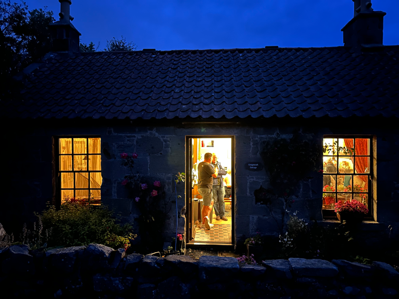 Trust BBQ goes on into the evening.