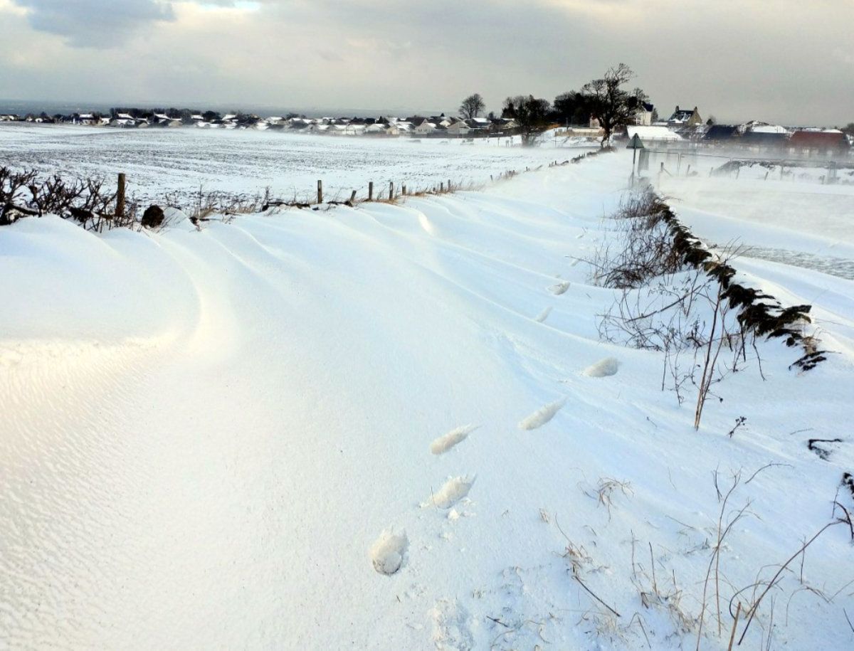 Snowfall on Red Path Brae