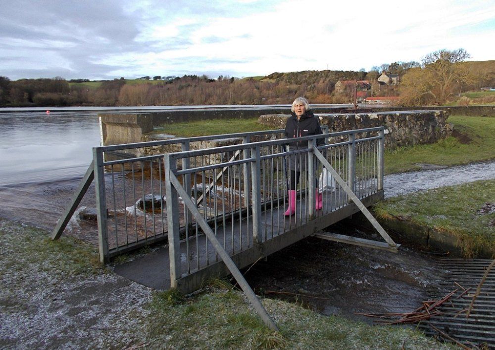 Disabled Fishing Station The bridge over the outlet of Kinghorn Loch is too narrow for disabled users