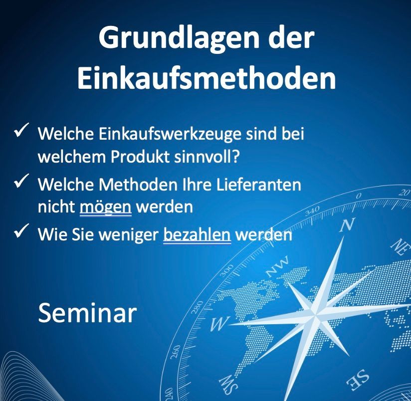 Einkaufsmethoden Seminar IHK Einkaufsmethoden Einkaufswerkzeuge Lieferanten