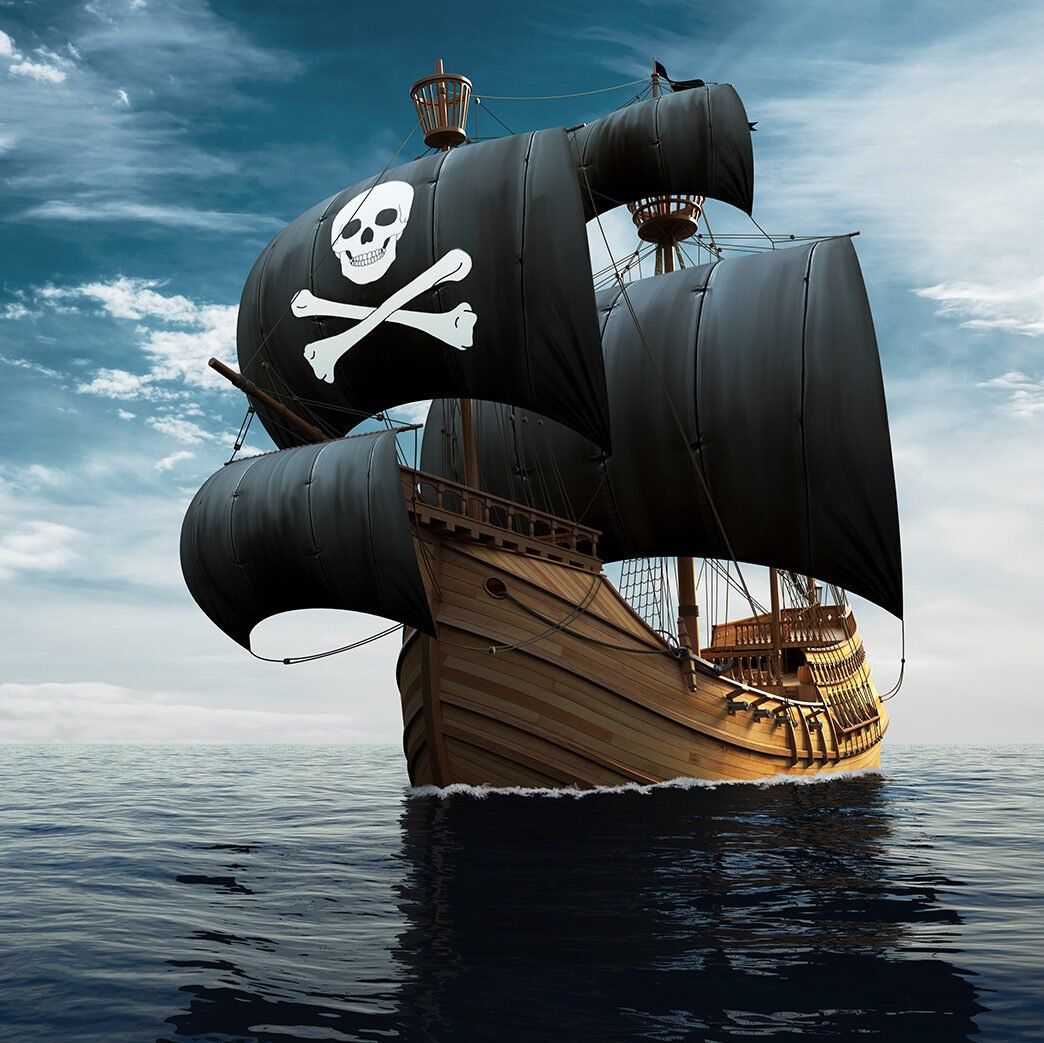 Piratenschiff Pirat Totenkopf Segelschiff Jolly Roger