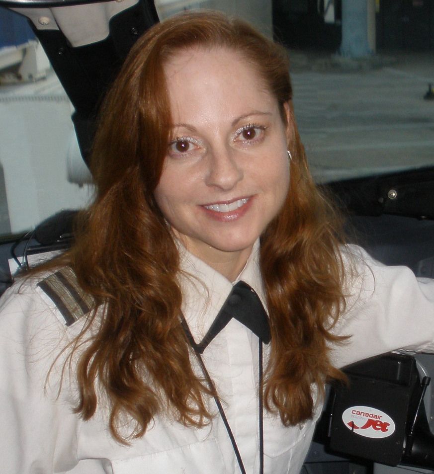 Gina M. Longo in the Captain's chair.