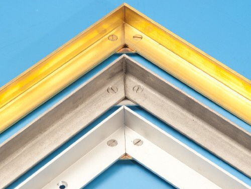 Mattenrahmen Aluminium, Edelstahl oder Messing