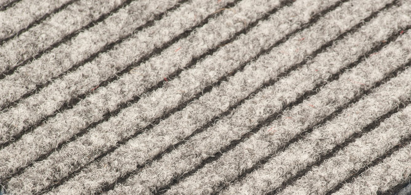 Breitrippenmatte grau