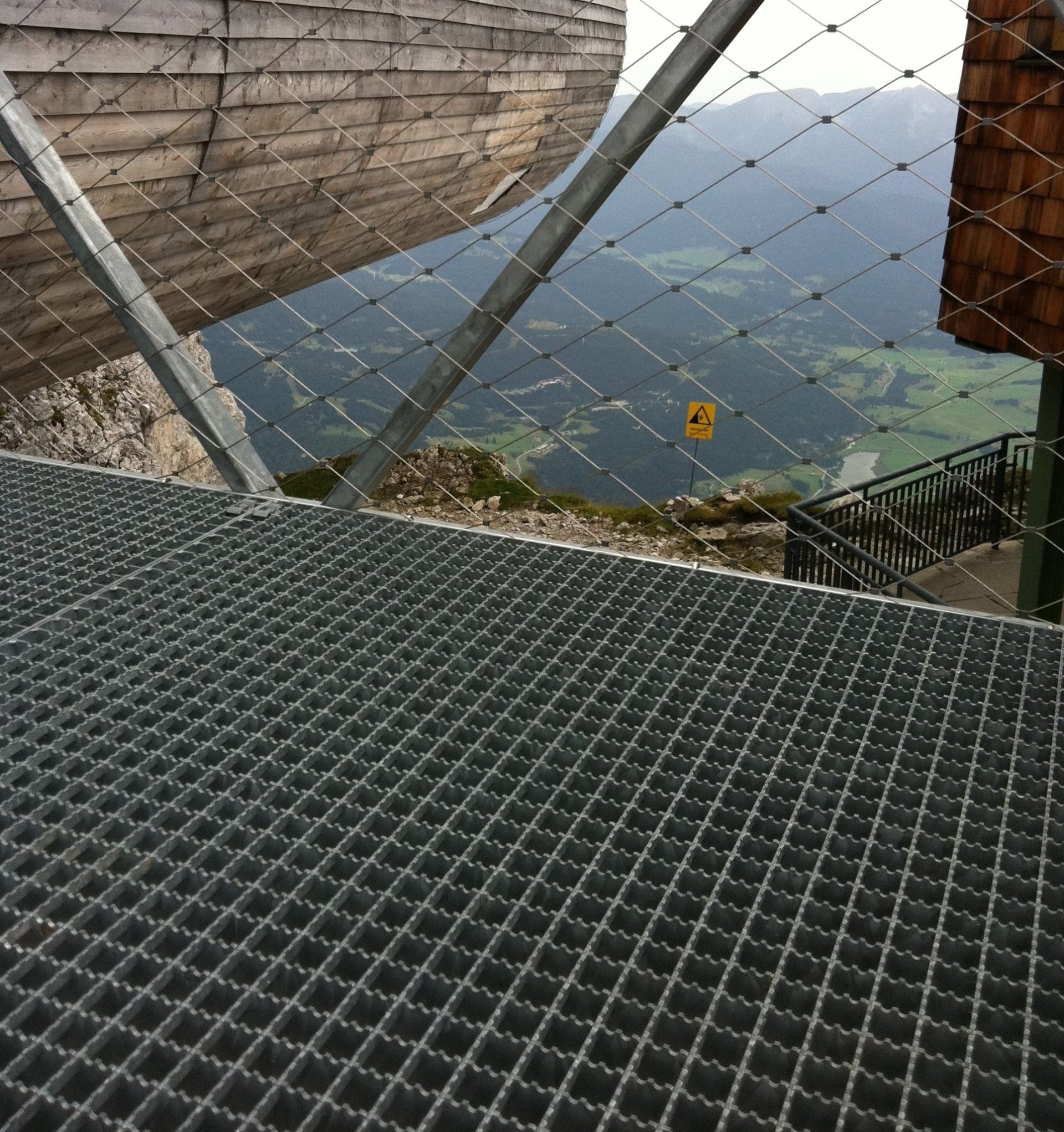 Gitterrost Brücke Karwendel