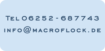 MacroFlock Textildruck Beflockung Design Werbung Heppenheim Bensheim Bergstraße Odenwald