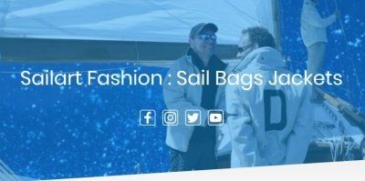 sail bag jacket sailart fashion made of old sails