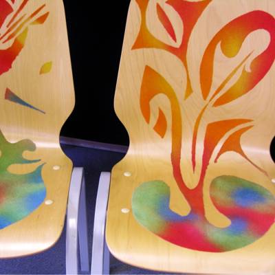 Kreativ-Beflockung Stühle MacroFlock