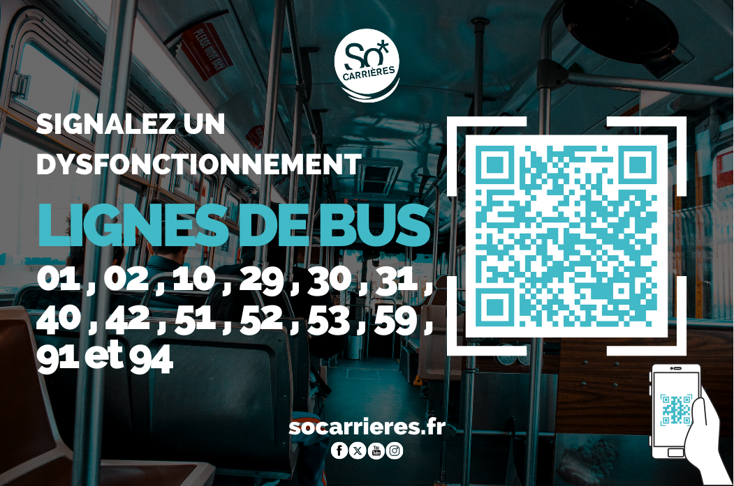 Lignes de bus Carrières-sous-Poissy - 01, 02, 10, 29, 30, 31, 40, 42, 51, 52, 53, 59, 91 et 94 Lignes de bus Carrières-sous-Poissy - 01, 02, 10, 29, 30, 31, 40, 42, 51,