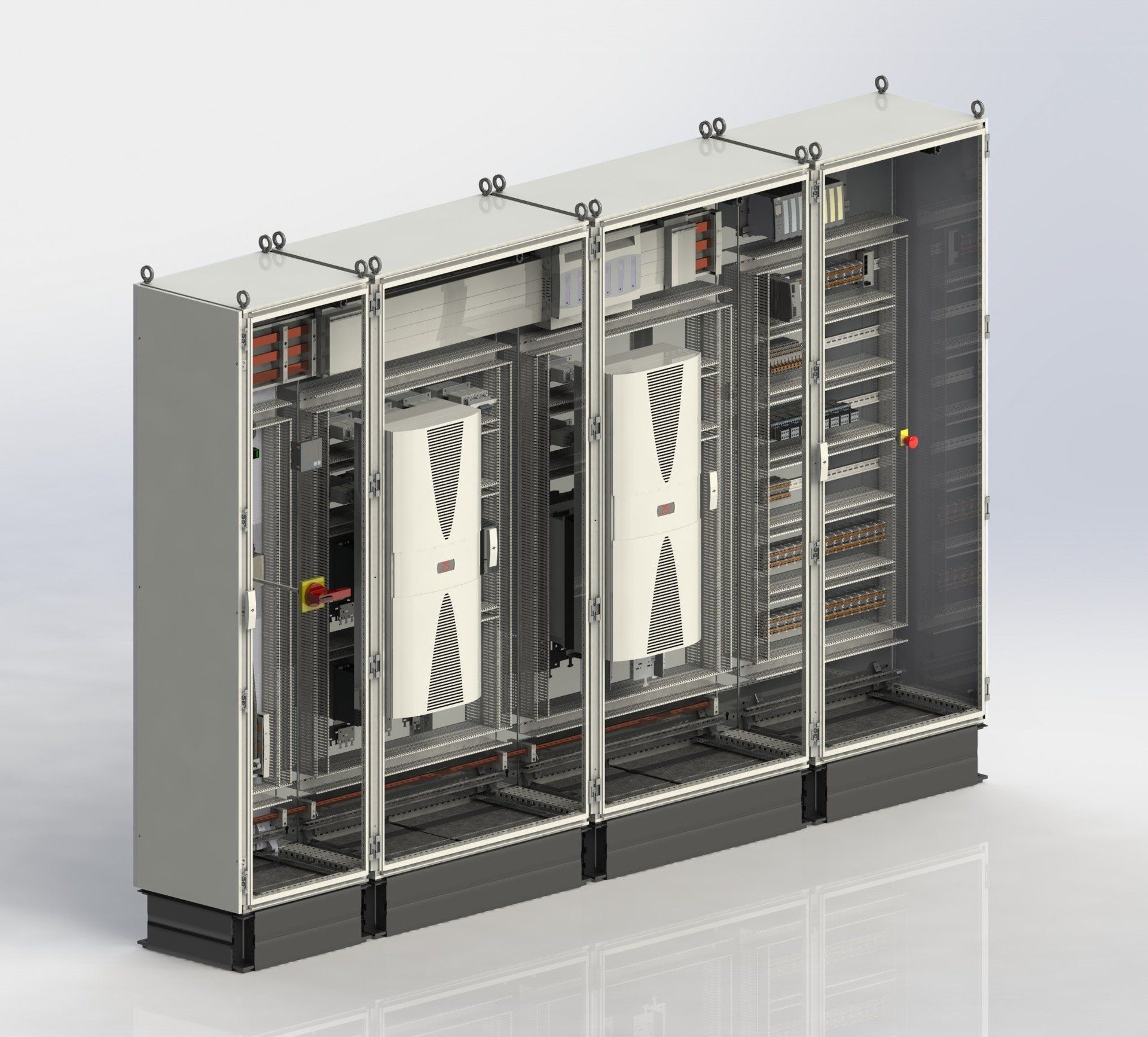 Fertige Planung eines Schaltschrankes