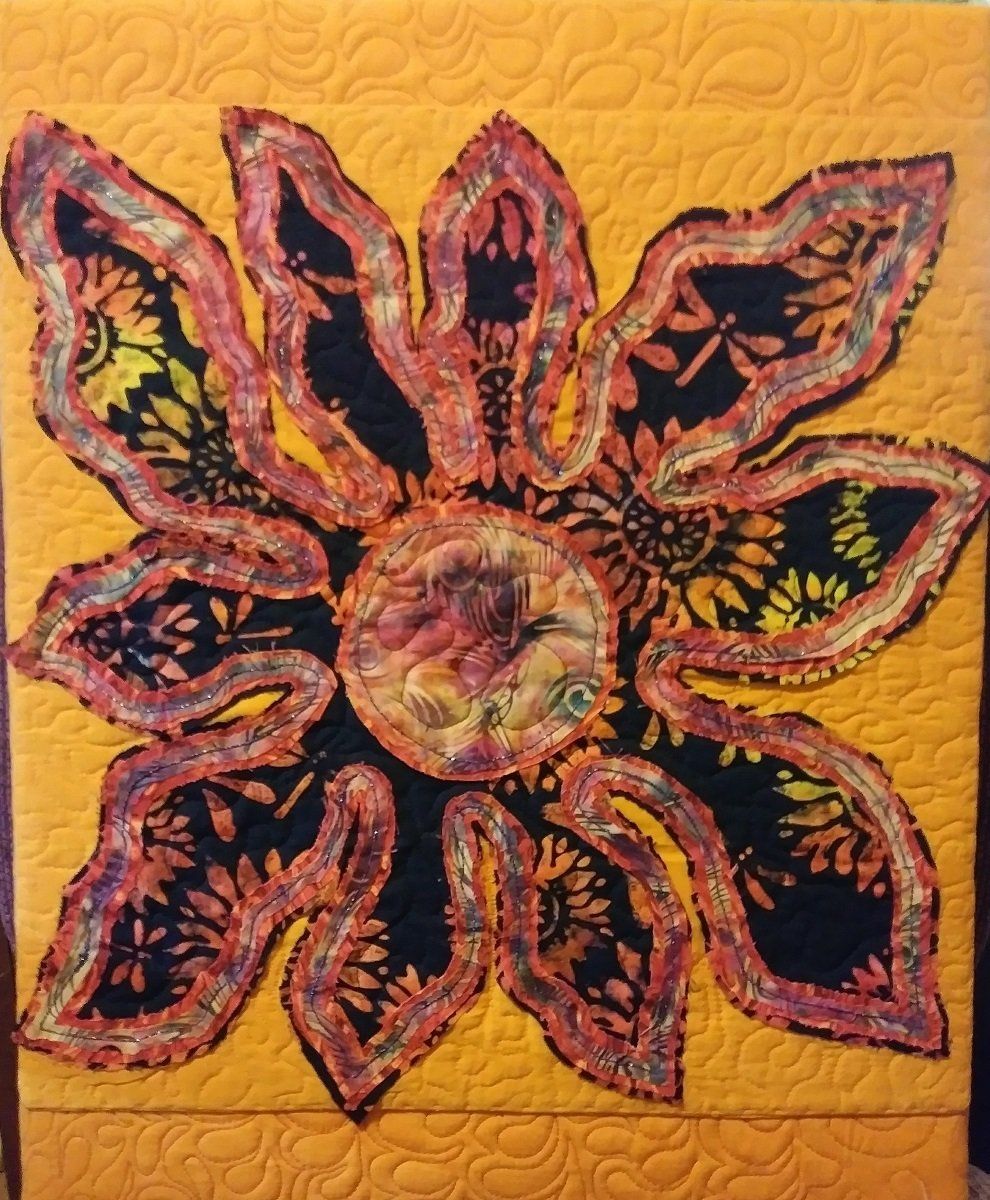 Daphne Huffman, Sunflower Quilt, 2022.