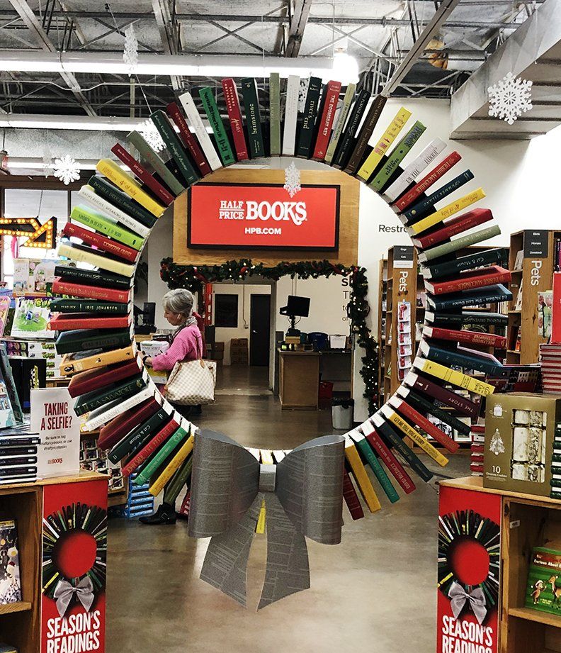 Holiday Book Wreath, Kiki Baughman.