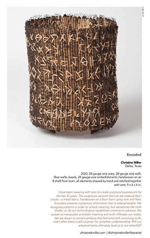 Christine Miller, Encoded, 2022 Christine Miller, Encoded, 2022