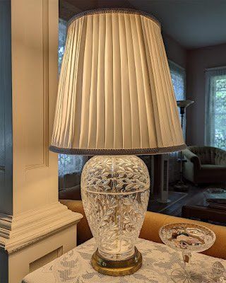 Julia Carpenter, custom silk lampshade, 2022.