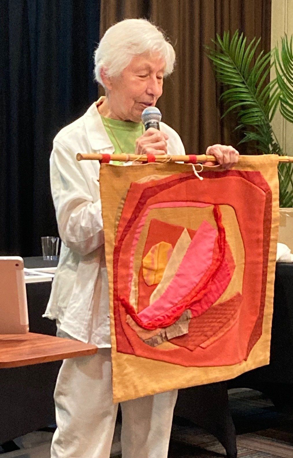 Ruth Anderson, art quilt, 2022. Ruth Anderson, art quilt, 2022.