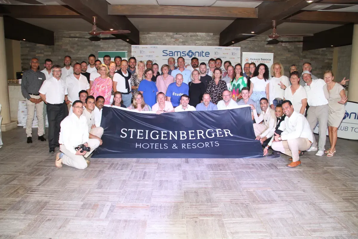 Gruppenfoto: Die Teilnehmenden am Finale 2023 im Madinat Makadi Golf Resort in Ägypten