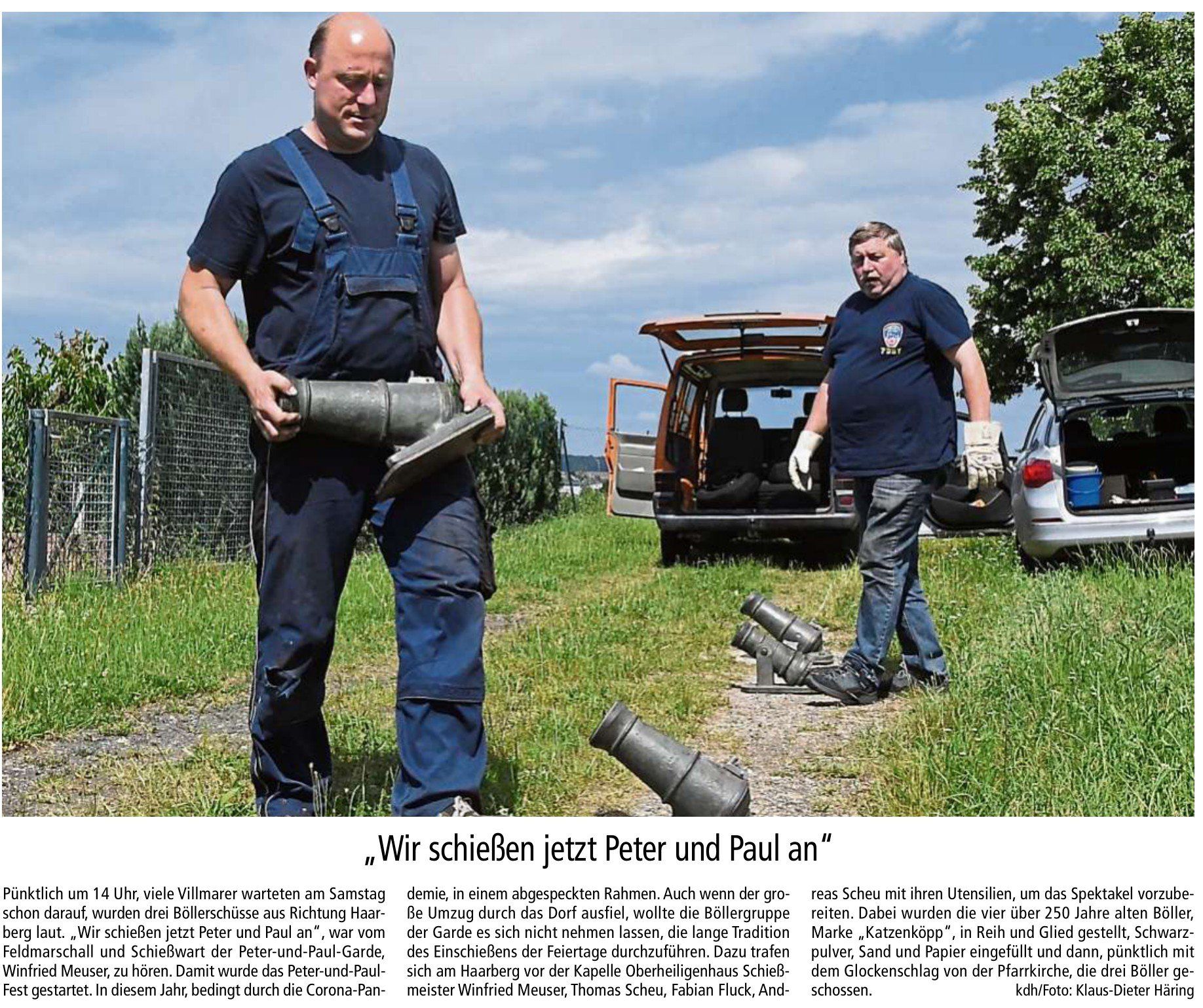 Bericht Weilburger Tageblatt v. 30.06.2020