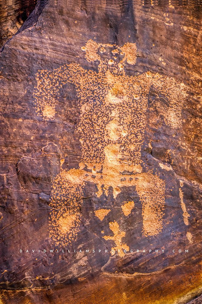 Petroglyph of Archaic period drawings from Art Rock Ranch, Arizona
