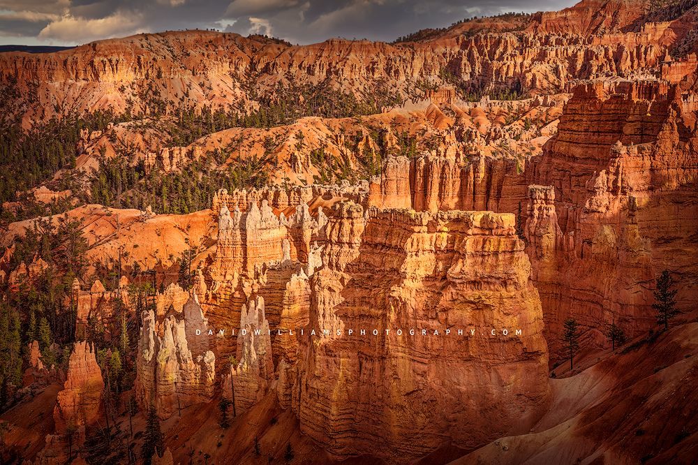 Dappled sunlight over Sunset Point, Bryce Canyon National Park, Utah