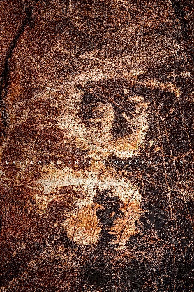 Native American ancient Hohokam petroglyph, Saguaro, AZ