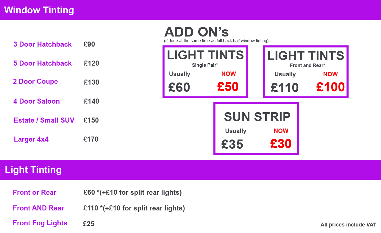 Price List