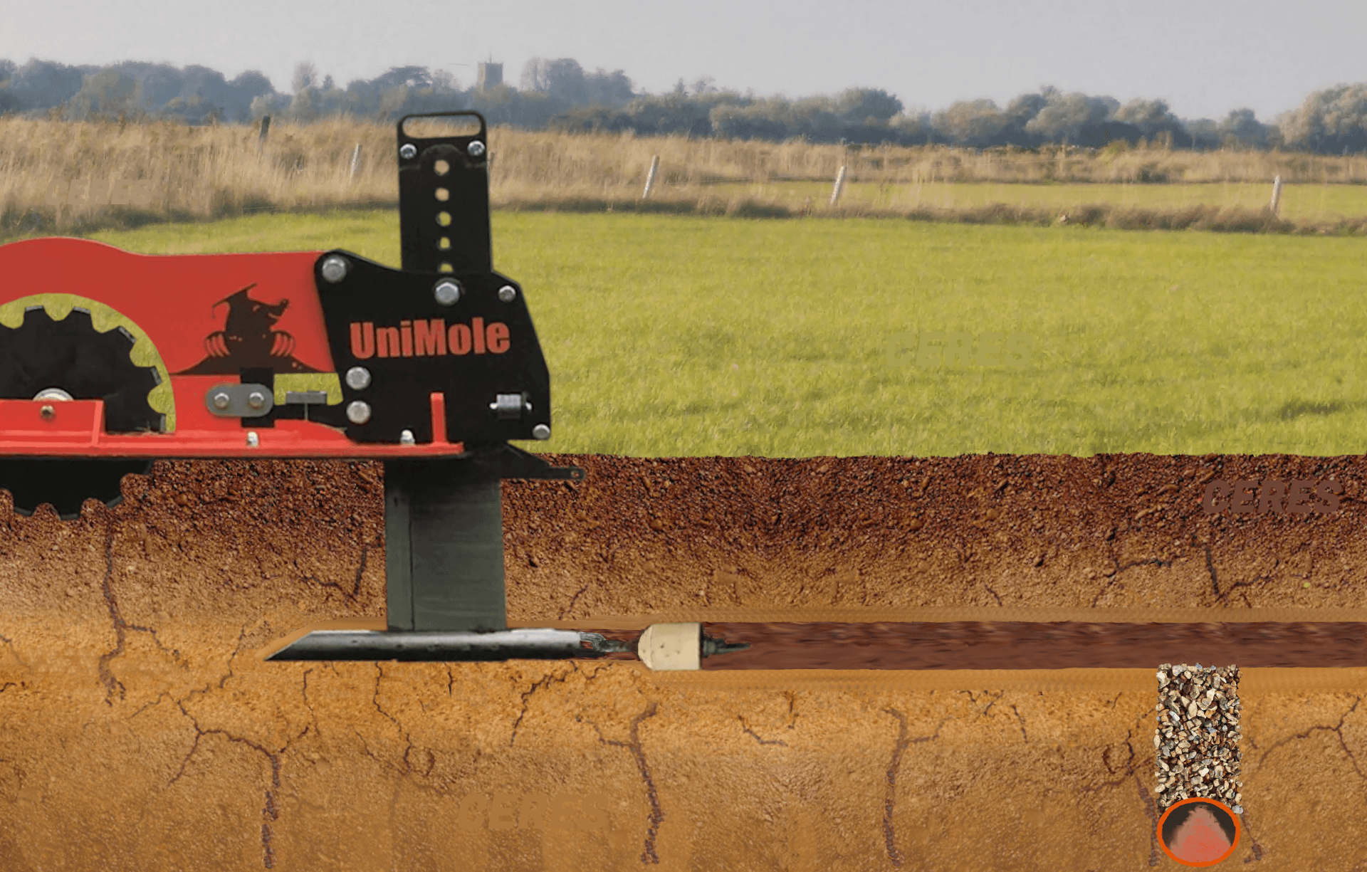 Ceres UniMole Mole Drainer Ceres UniMole Mole Drainer