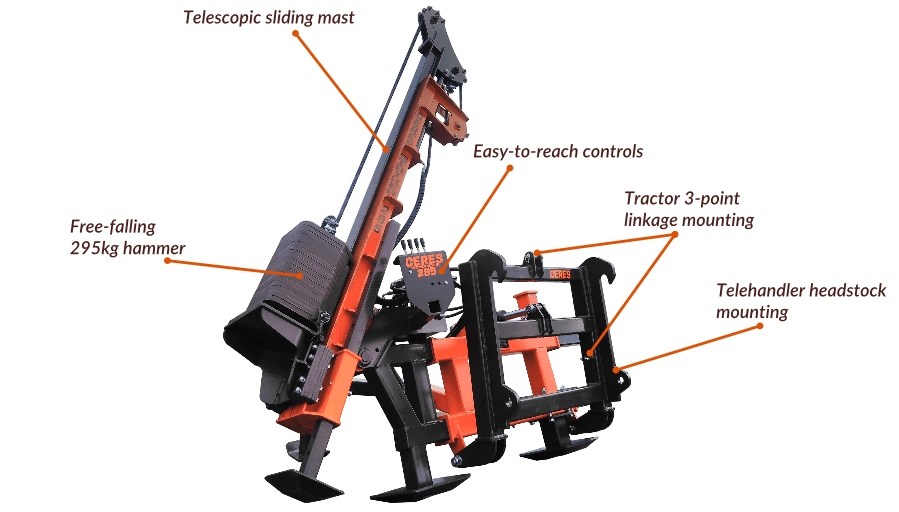 Ceres Striker Post Driver Features Ceres Striker Post Driver Features
