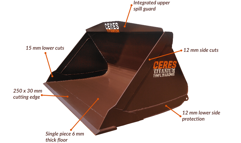 Ceres Titanium Telehandler Bucket Ceres Titanium Telehandler Bucket