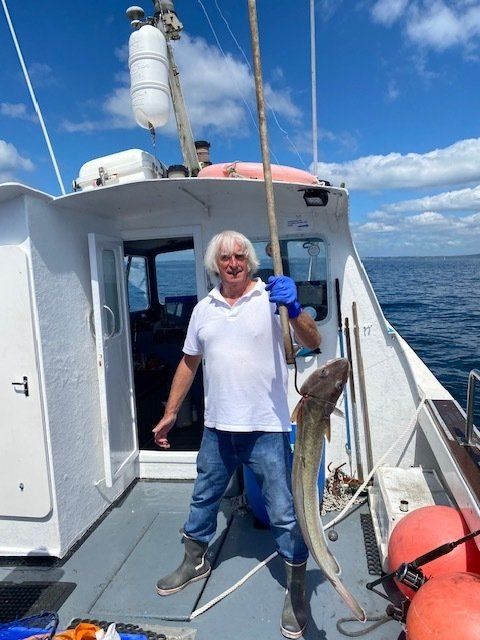 large fish on the hook