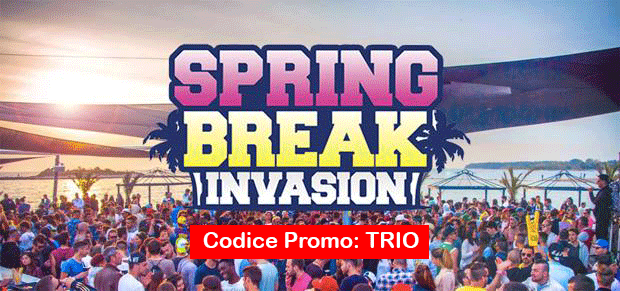CODICE PROMO TRIO SPRING BREAK INVASION