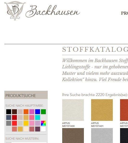 Backhausen Stoffkatalog