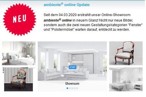 Fenster und Polstermöbel Online gestalten Online Showroom