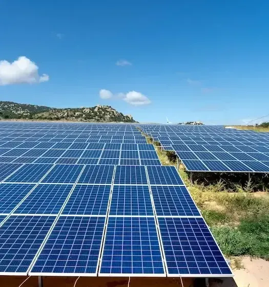 Champs de panneaux photovoltaïque