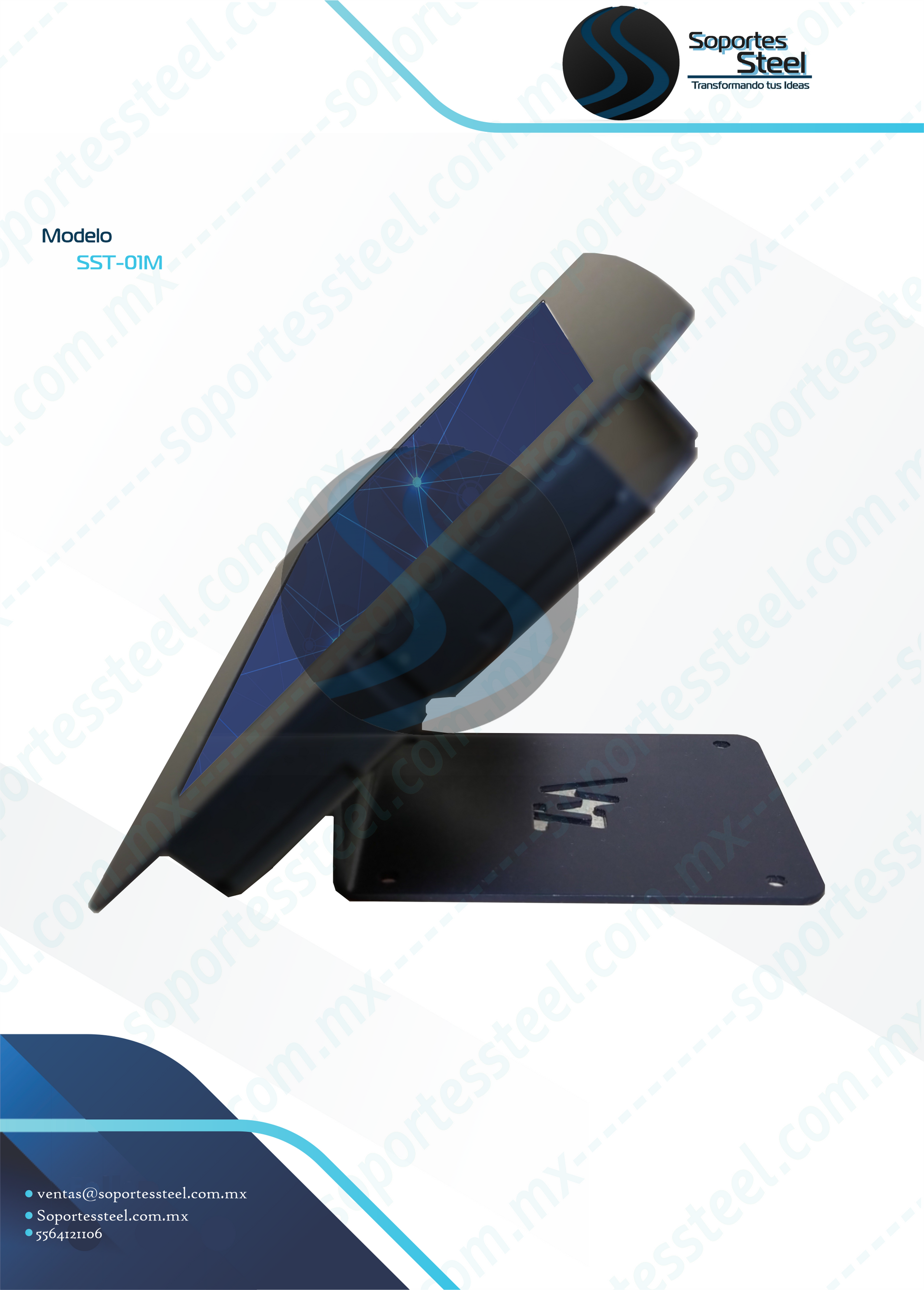 soporte en acero para tablet, soporte a escritorio para tabletas , soporte a pared o muro para tablet ipad, samsung galaxy