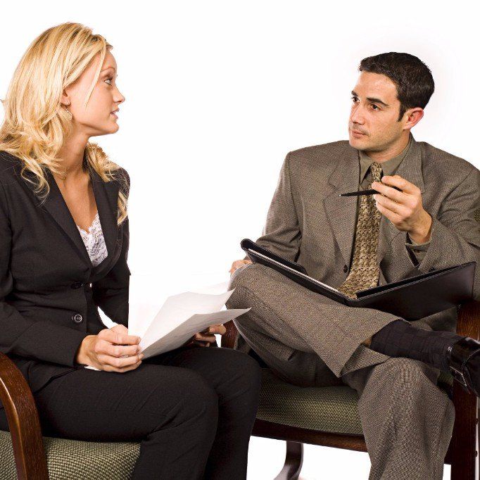 Professional psychotherapy consultation: woman talking to a man psychotherapist from Steady Clinic...