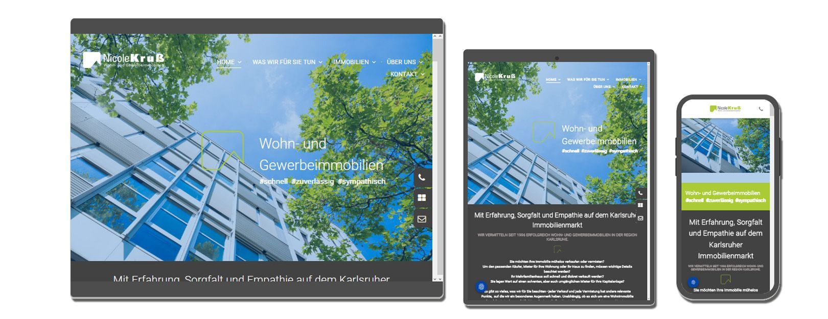 Webseite Immobilienmakler Karlsruhe