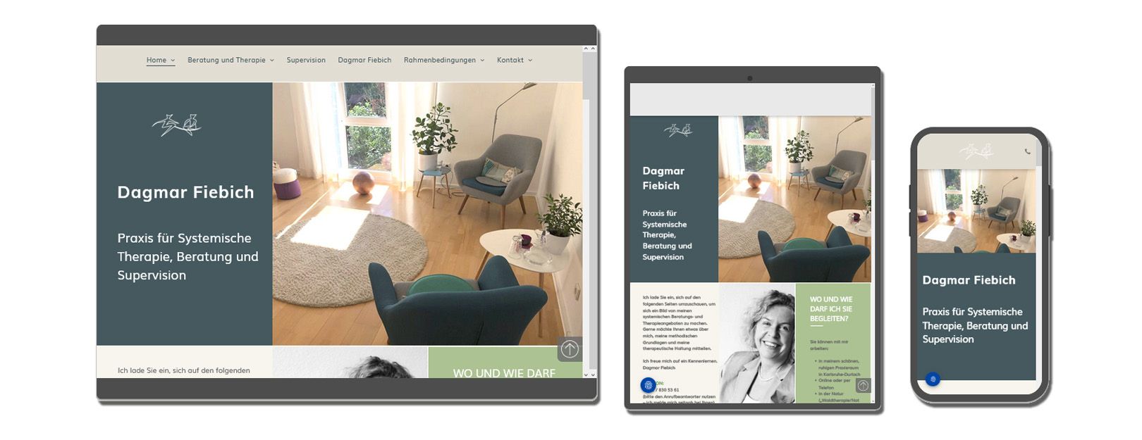 Website erstellt für Beratungspraxis in Karlsruhe Durlach