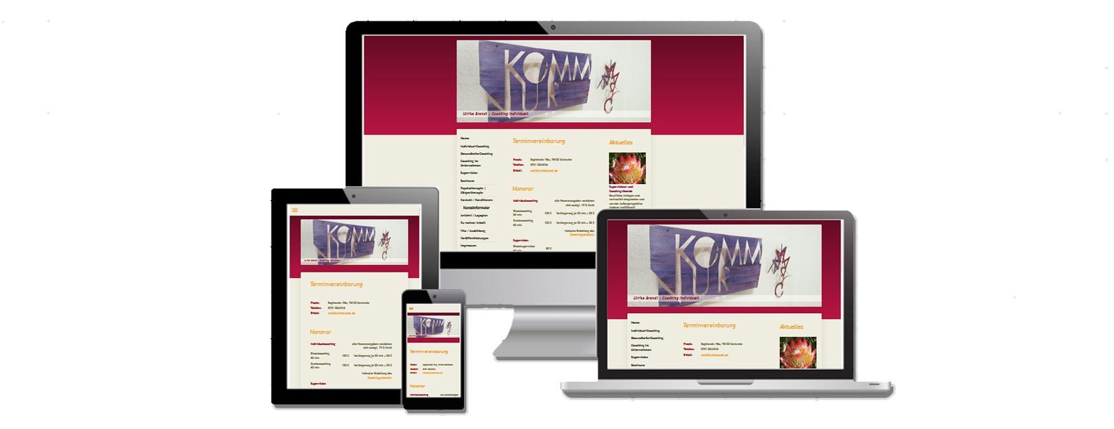 Internetauftritt Coaching