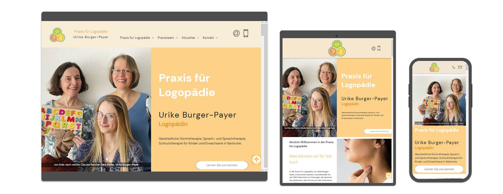 Website Praxis Logopädie Karlsruhe