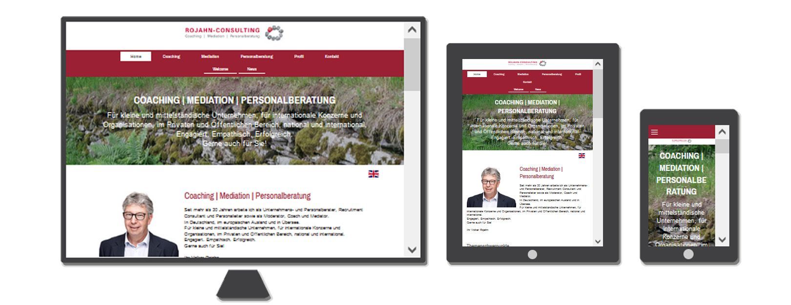 Homepage für Selbständige HR erstellt und betreut