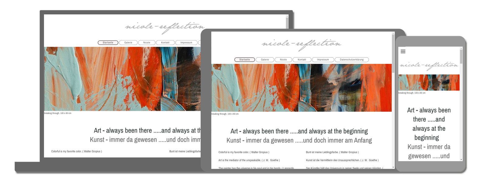 Website für Künstler