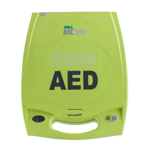 Desfibrilador Zoll AED Plus, automático y guiado, diseñado para uso rápido y seguro en emergencias