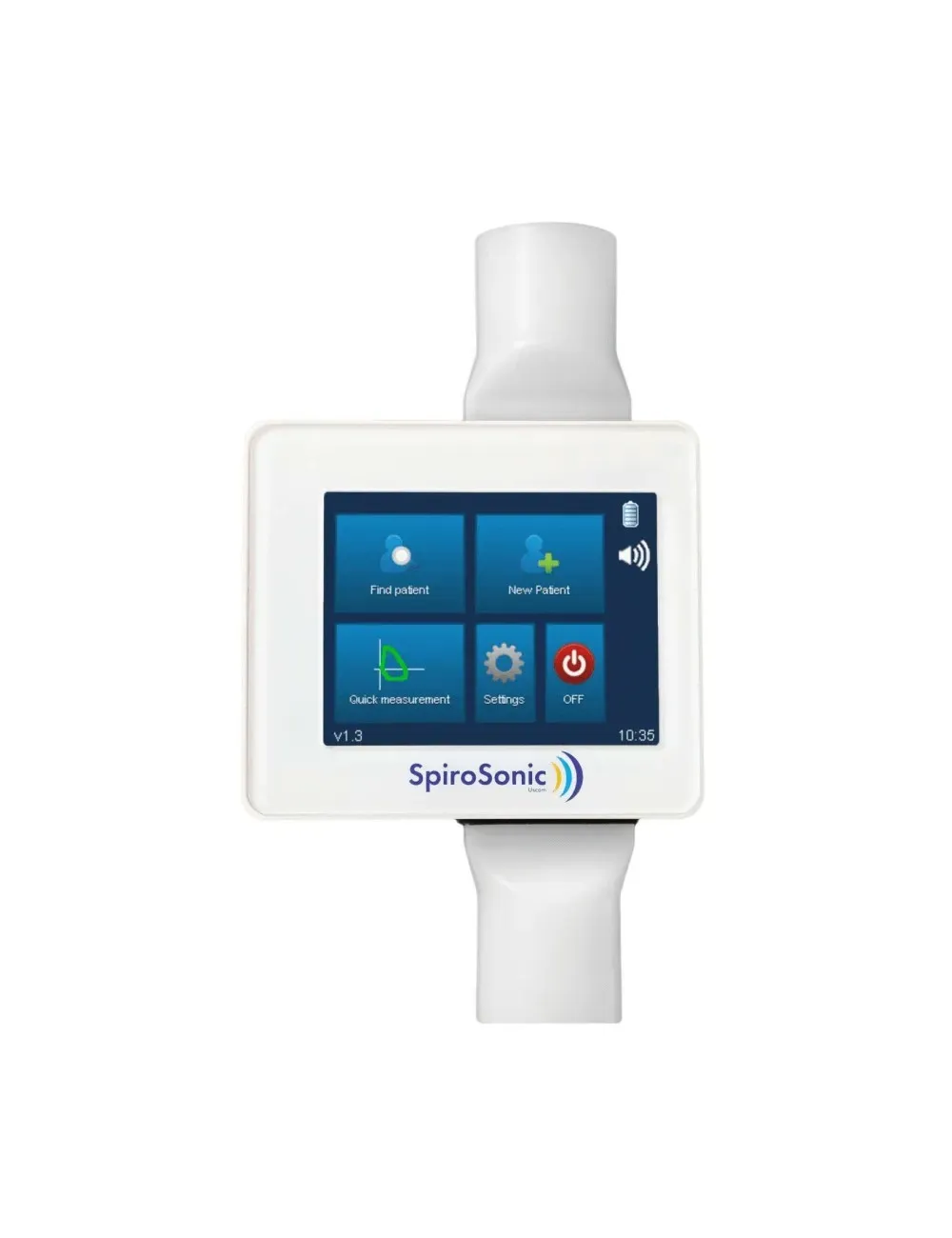Espirómetro SpiroSonic Smart ultrasónico con pantalla táctil para pruebas de función pulmonar y espirometría