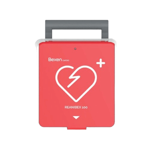 Desfibrilador Reanibex 100 con guía paso a paso, seguro y eficaz en situaciones de emergencia cardíaca
