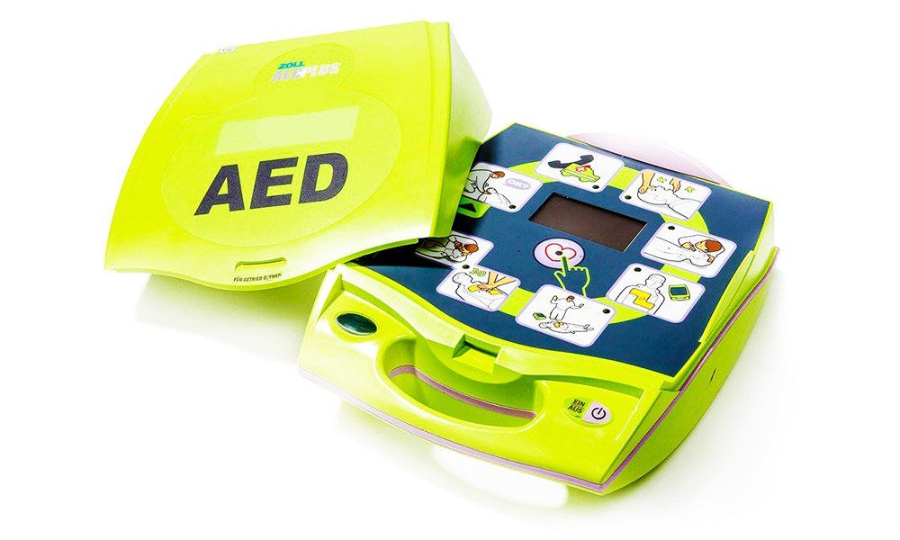 Desfibrilador externo Zoll AED Plus Desfibrilador ZOLL AED Plus con guía de RCP en español y asistencia por voz