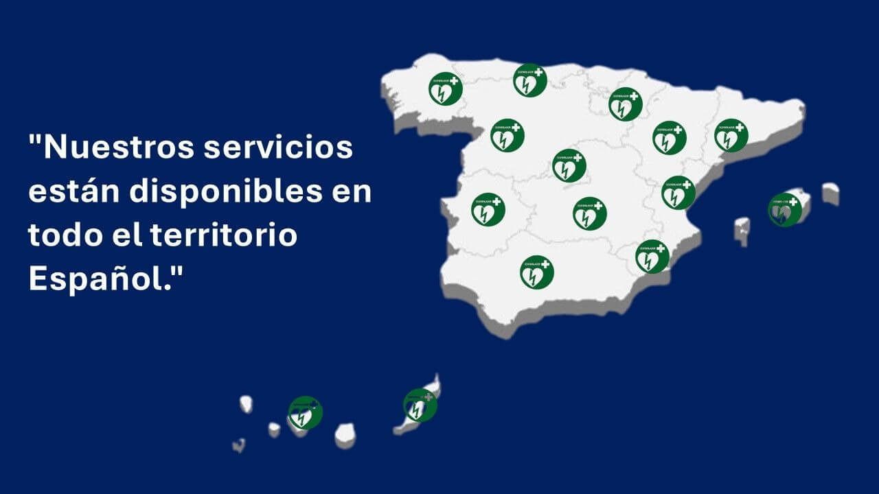 Distribuimos desfibriladores en toda España